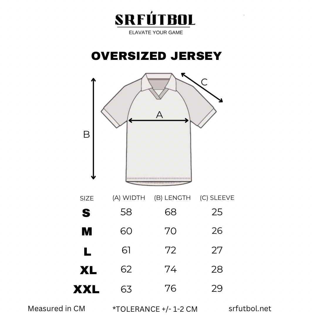 srfútbol anniversary jersey (oversized)