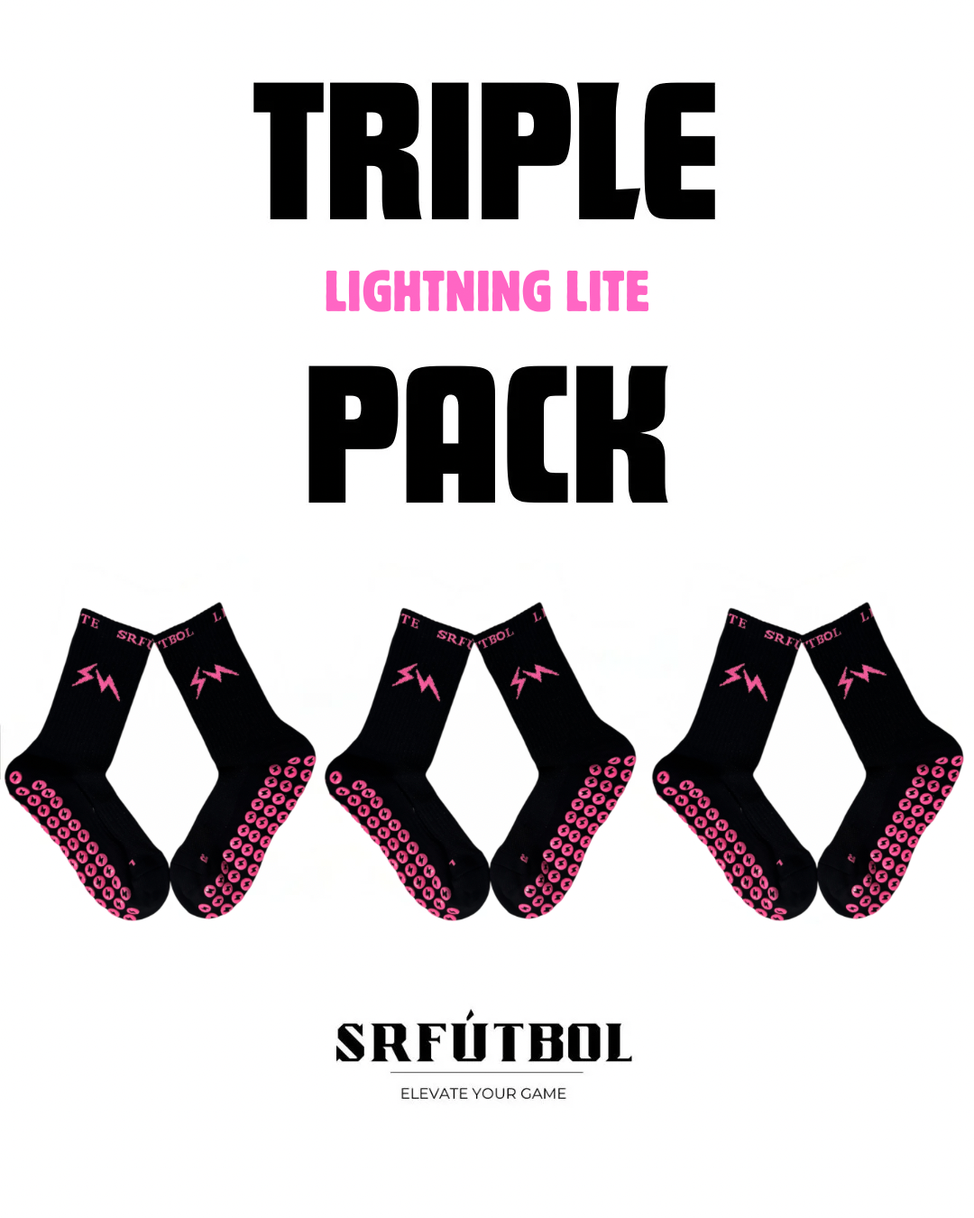 lightning lite black/pink (Triple pack combo)