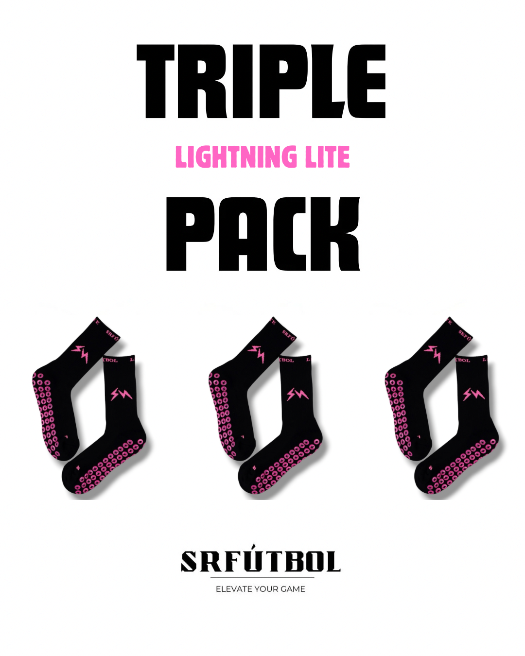 lightning lite black/pink (Triple pack combo)